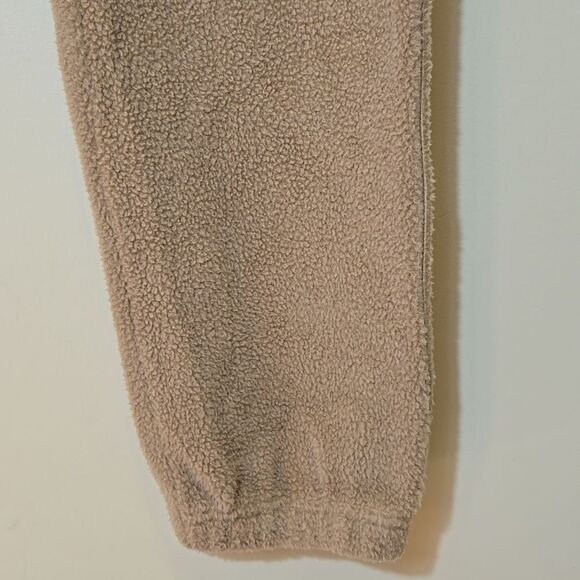 Good American Boyfriend Sherpa Fleece Sweatpants Size 3 Large Cozy Loungewear - Picture 7 of 15